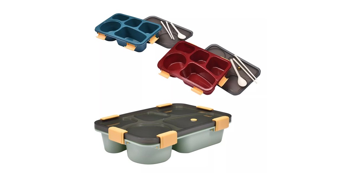 Vdomus Bento Box Lunch Container With Compartments