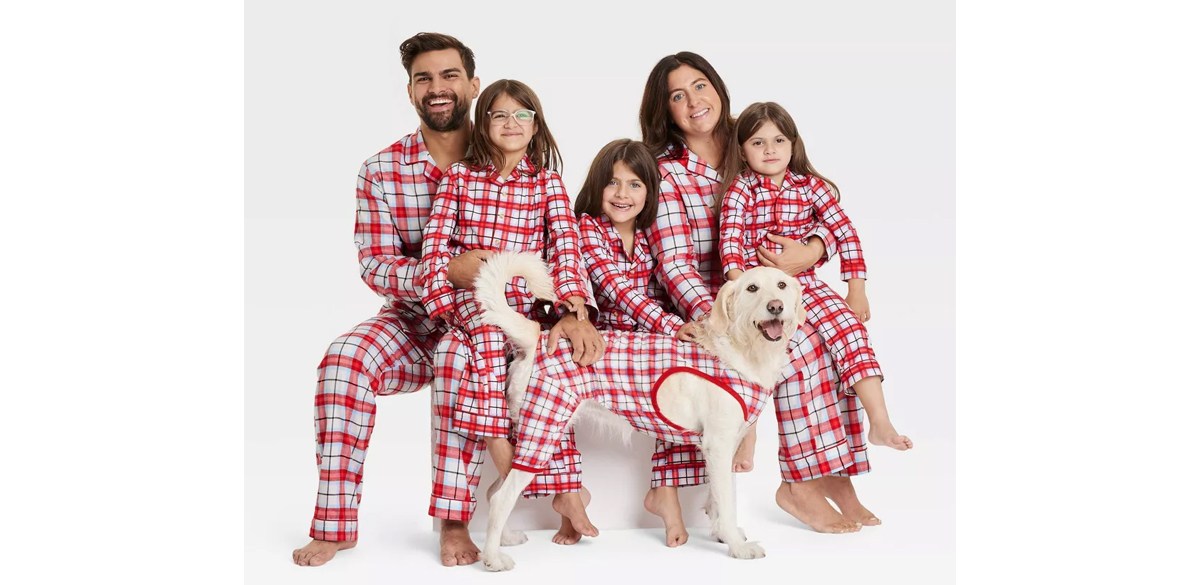 Women's Plaid Flannel Holiday Matching Family Pajama Set