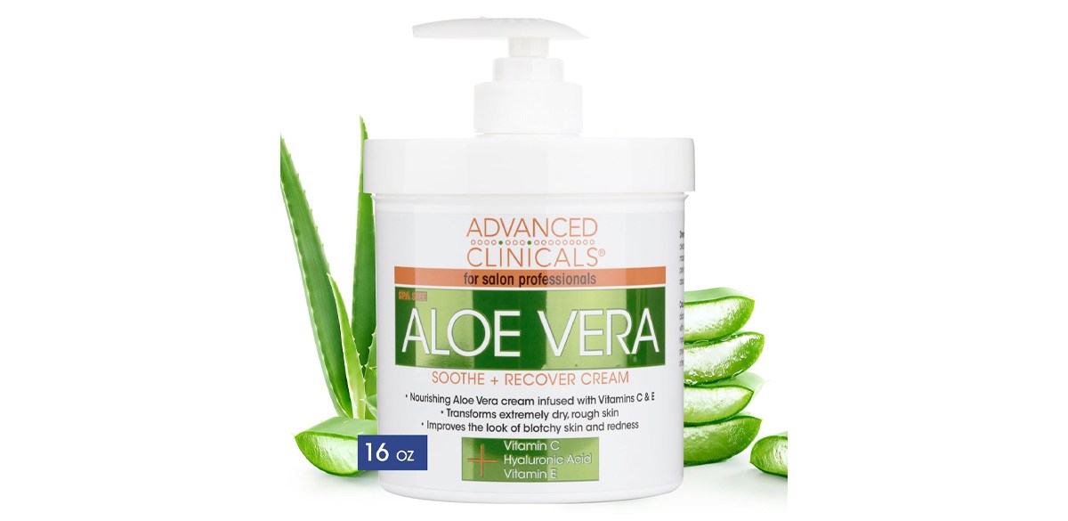 Advanced Clinicals Aloe Vera Lotion Sun Burn Recovery Cream