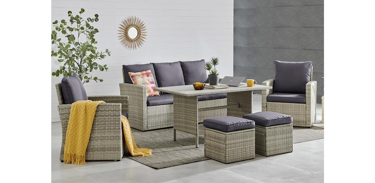 Beachcrest Home Harrisonville 7 - Person Outdoor Seating Group