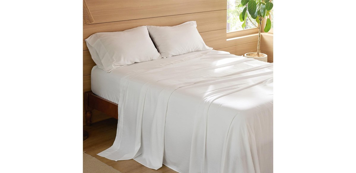 Bedsure Blend of Rayon Derived from Bamboo Linen Sheets