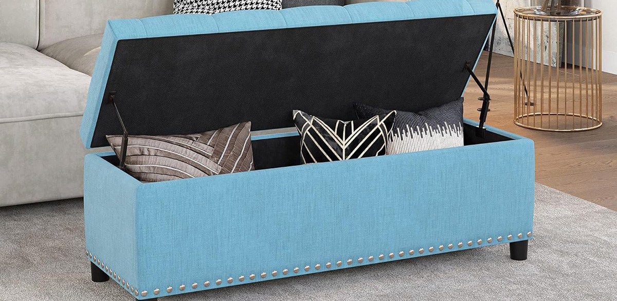 Belleze 47-inch Ottoman Storage Bench