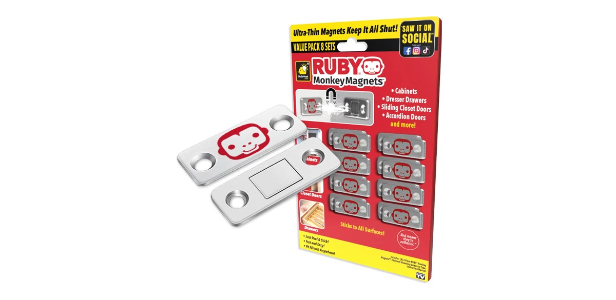 BulbHead Ruby Monkey Magnets