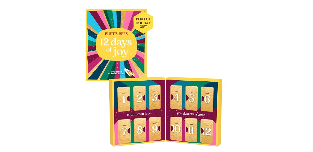 Burt's Bees 12 Days of Joy Lip Balm Advent Calendar