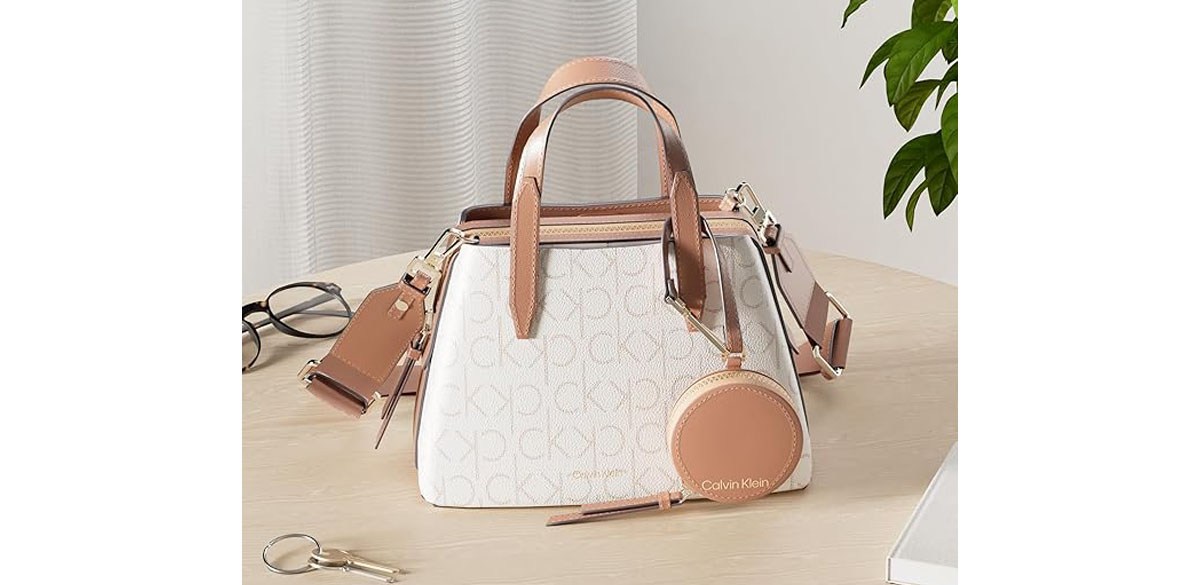 Calvin Klein Millie 2 in 1 Triple Compartment Mini Satchel Crossbody