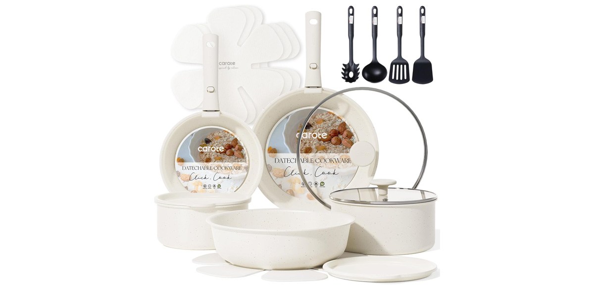 CAROTE 19pcs Pots and Pans Set