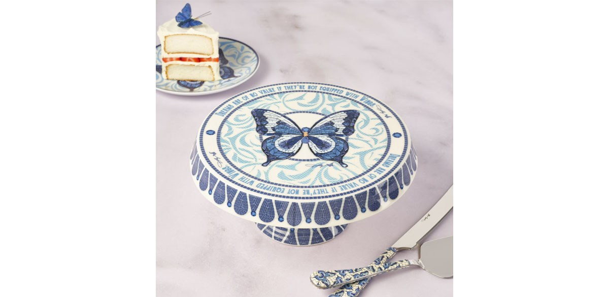Dolly Parton Jeweled Mosaic 10.5 in Cake Stand