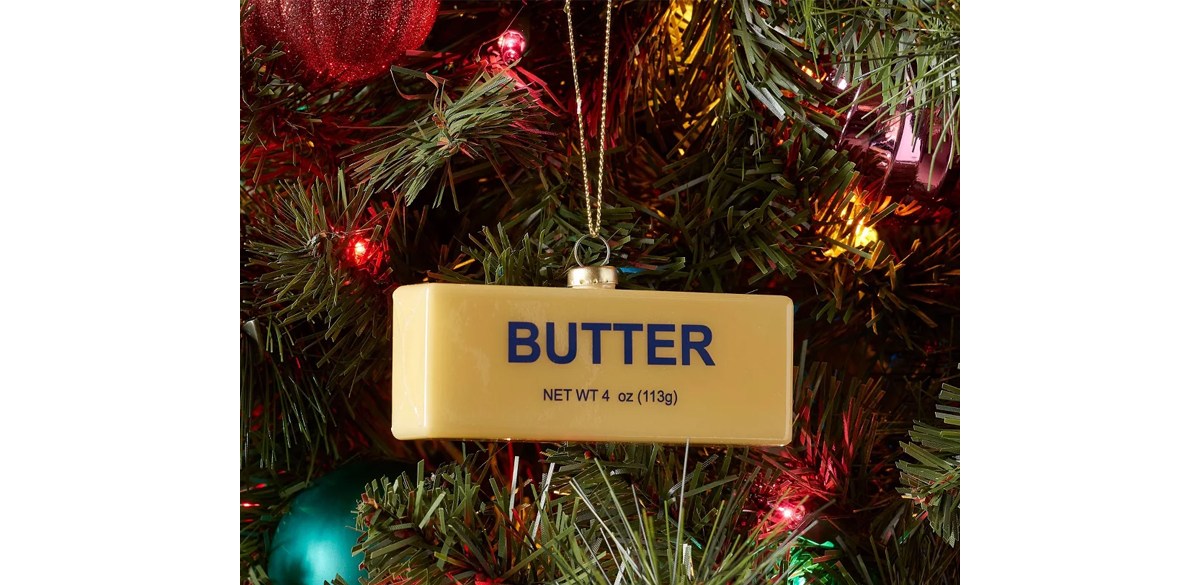 Glass Butter Christmas Tree Ornament - Wondershop