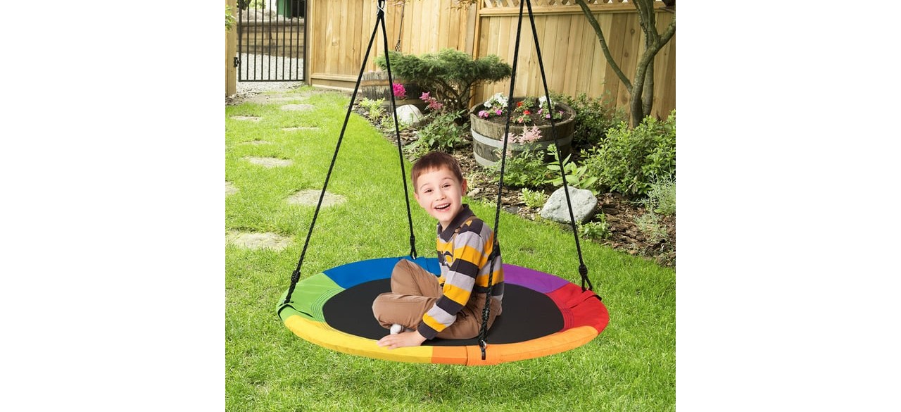 Goplus 40-Inch Flying Saucer Tree Swing