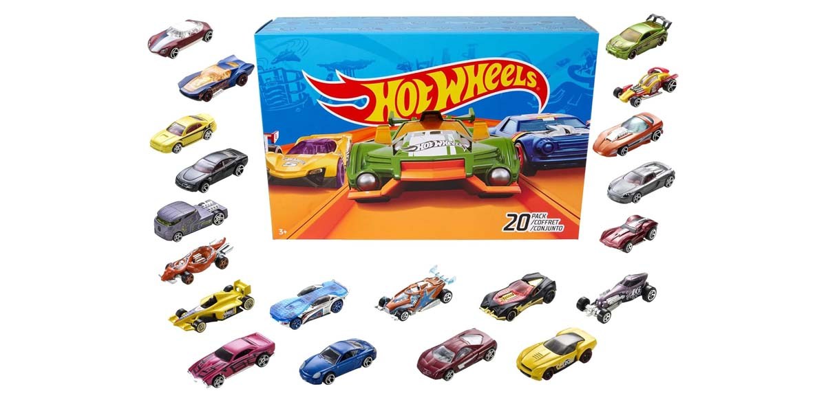  Hot Wheels Toy Cars & Trucks 20-Pack