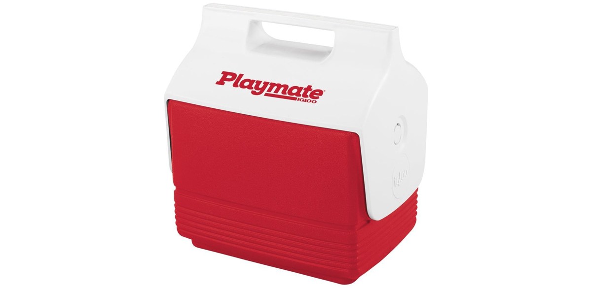  Igloo 12424 Mini Playmate Cooler, 4 quart, 6-Can Capacity, Red & white
