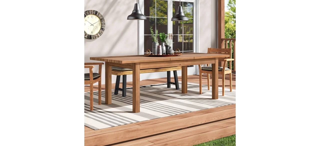 Statler solid deals wood dining table