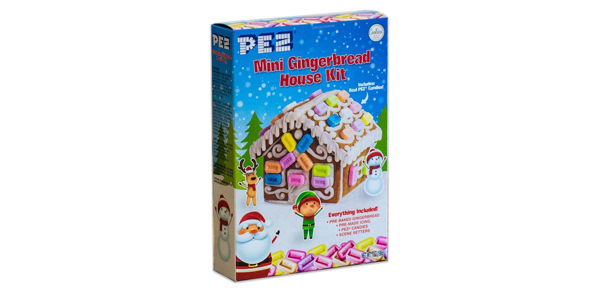 Pez Mini Christmas Gingerbread House Kit