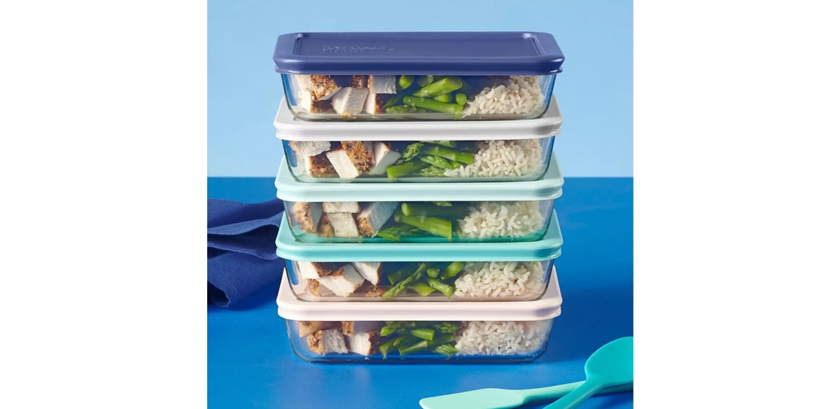 Pyrex 10pc Glass Meal Prep Set