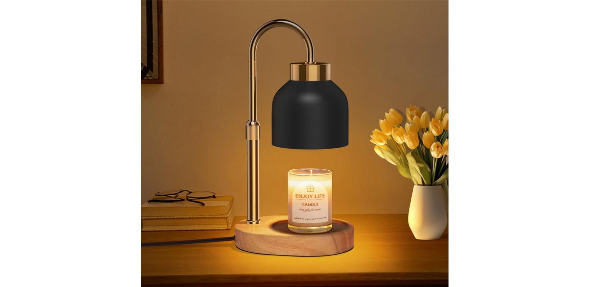 seenlast Candle Warmer Lamp with 2 Bulbs