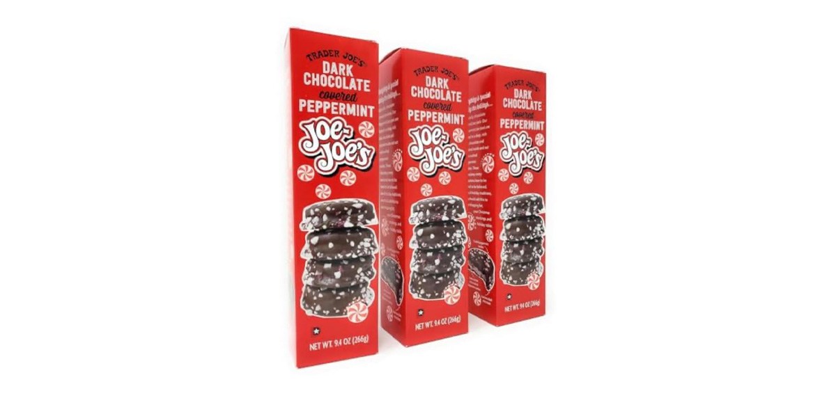 Trader Joe's Dark Chocolate Covered Peppermint Joe's Cookies