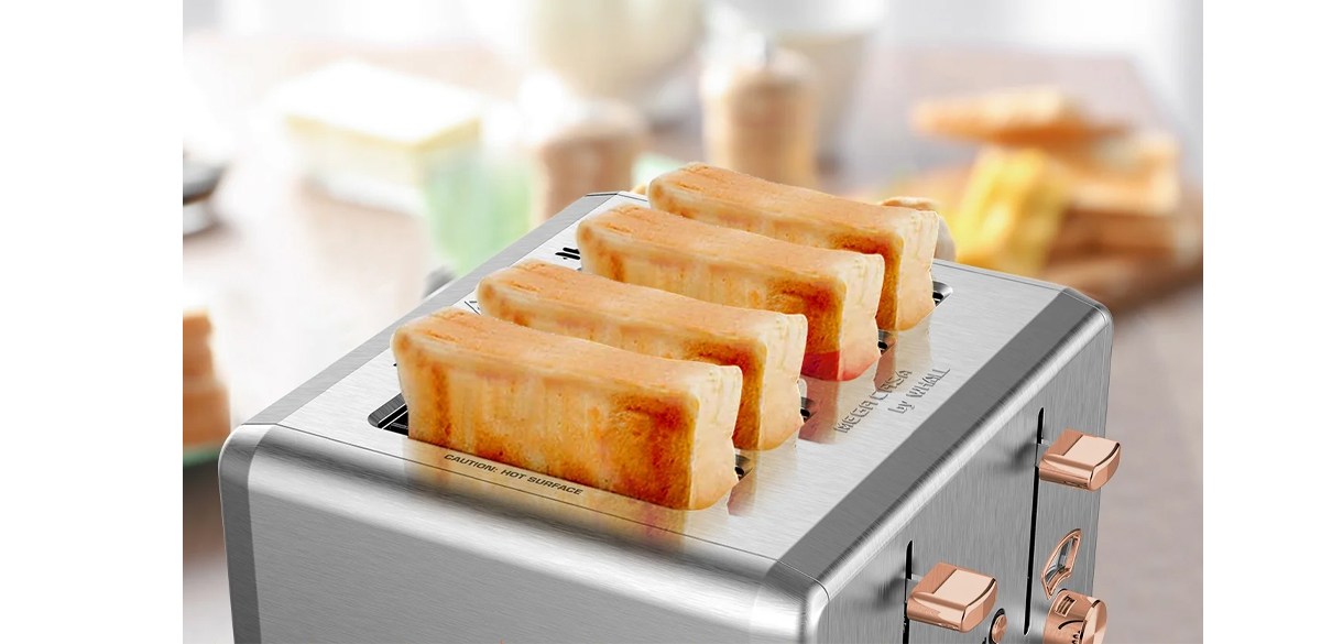 WHALL 4 Slice Toaster