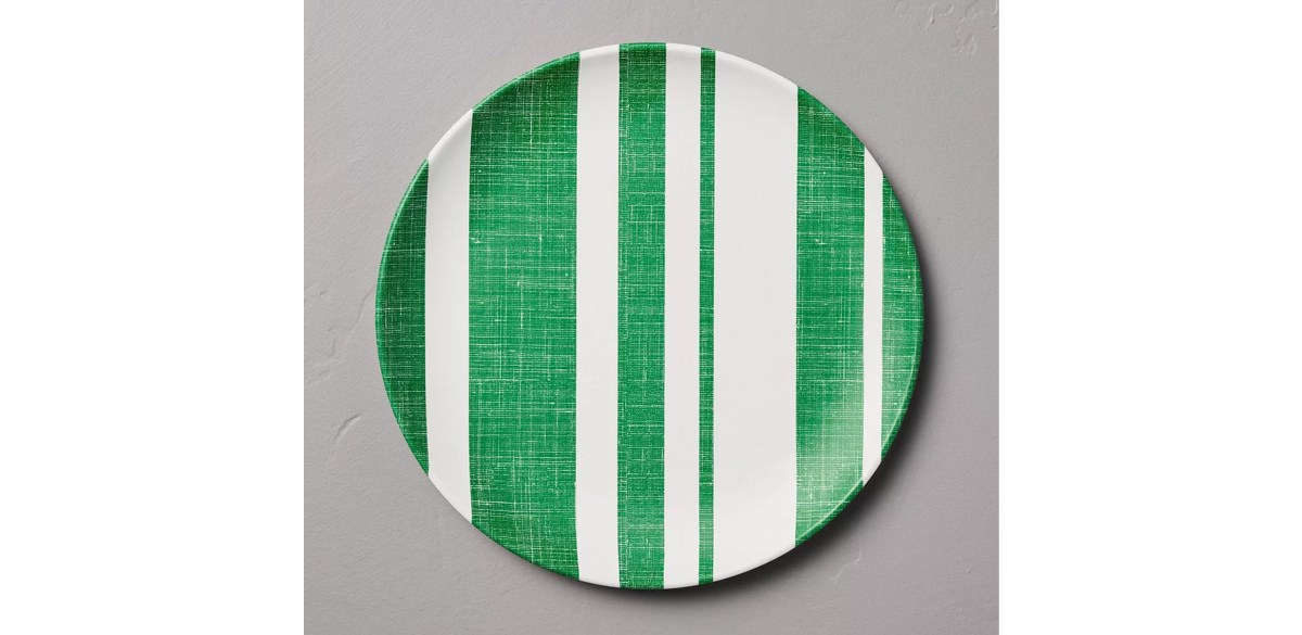 10.5-Inch Colored Base Melamine Salad Plates