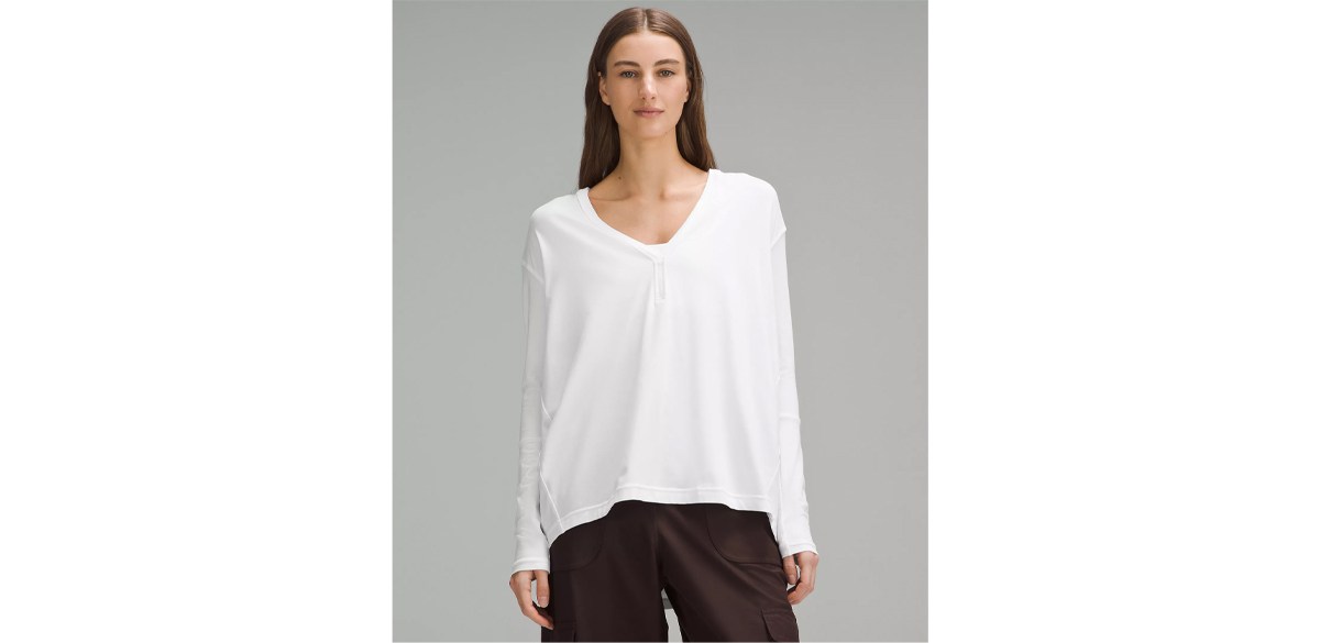 Back In Action V-Neck Long-Sleeve Shirt