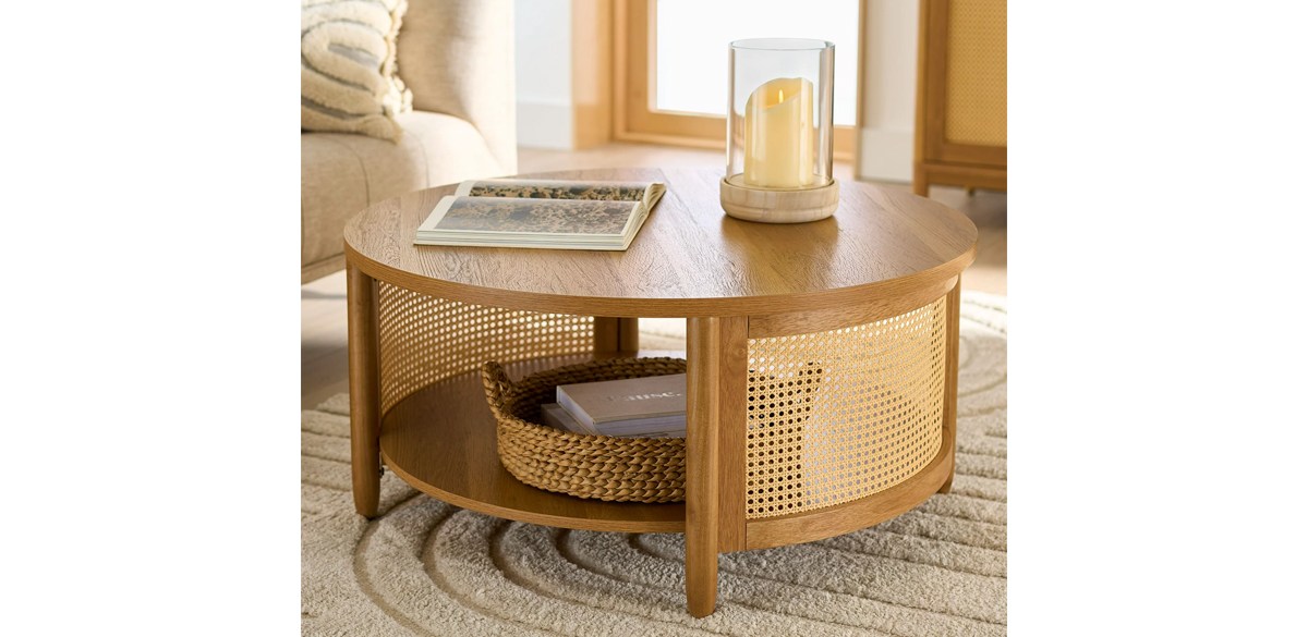 Better Homes & Gardens Springwood Caning Coffee Table