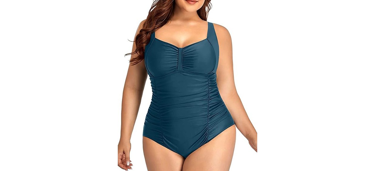 Person wearing Daci One-Piece Swimsuit