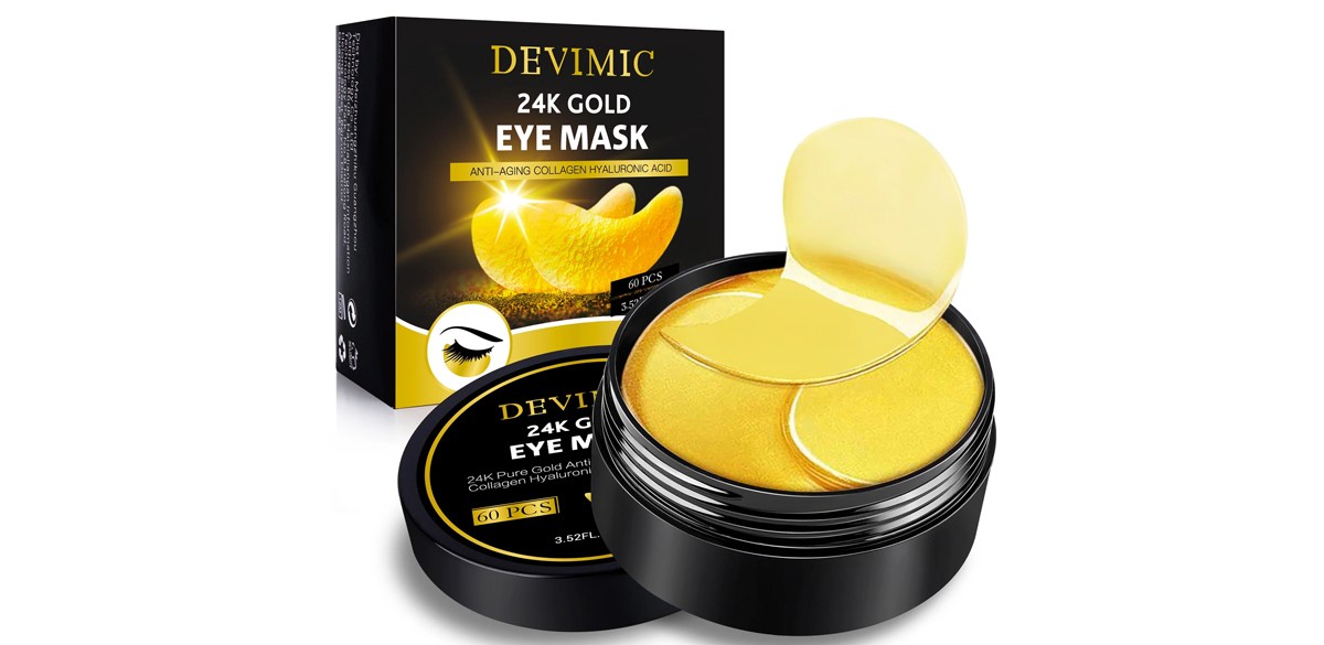 Devimic 24K Gold Eye Mask, 30 Pairs