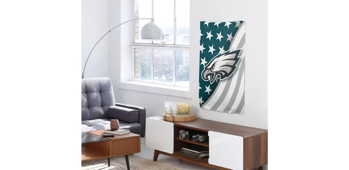 FOCO NFL Double Sided Team Logo Vertical Flag