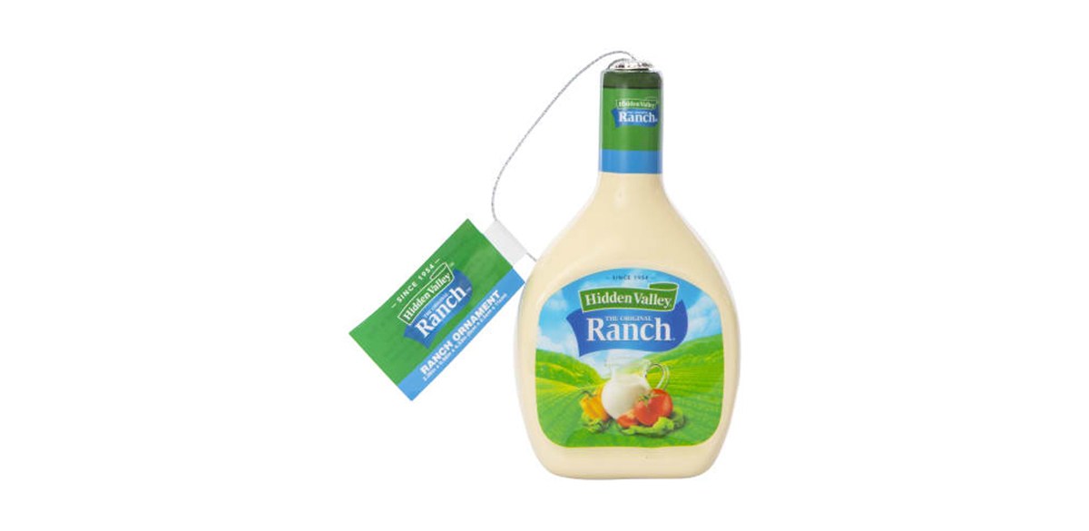 Food Decoupage Christmas Ornament-Ranch Dressing