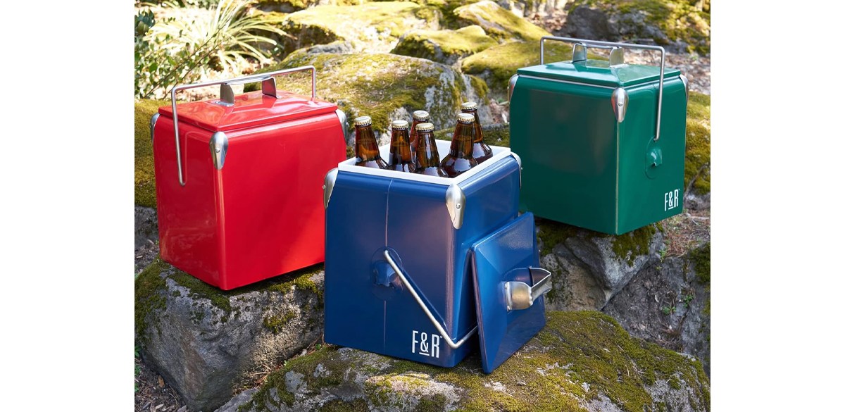 Foster & Rye Stainless Steel Retro Cooler