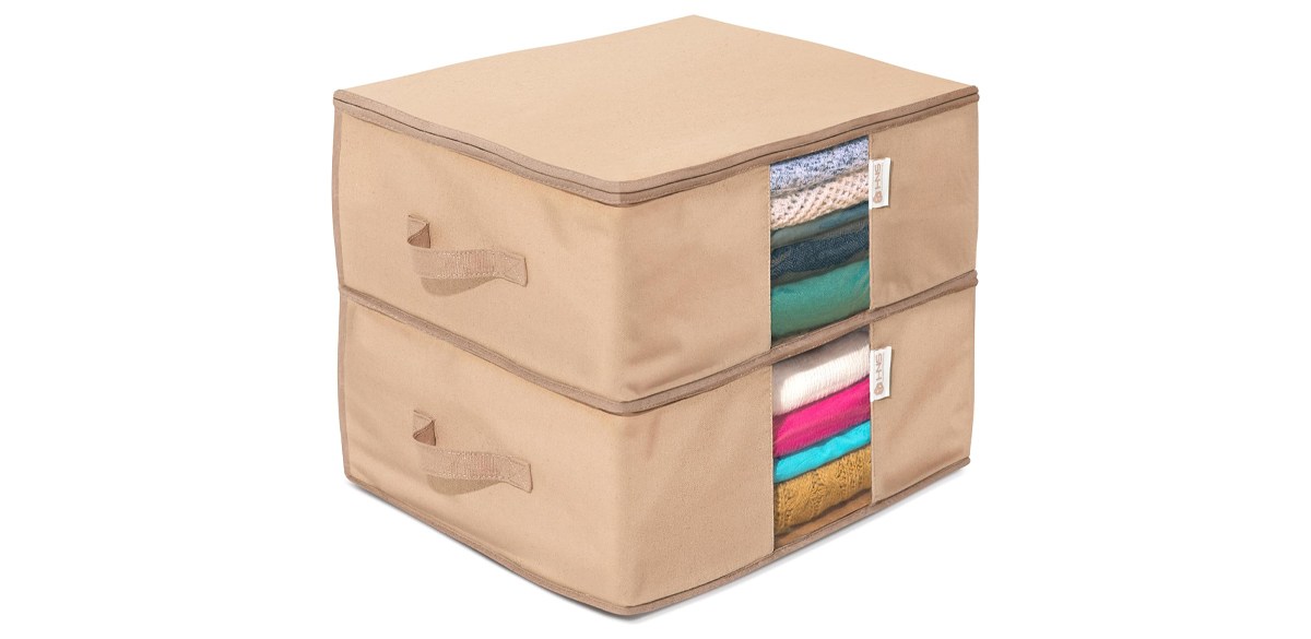 HOLDN' STORAGE Clothes Storage Bag with Cedar Insert, Set of 2