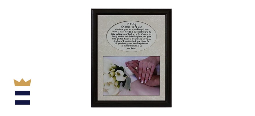 8-inch by 10-inch photo frame with poem