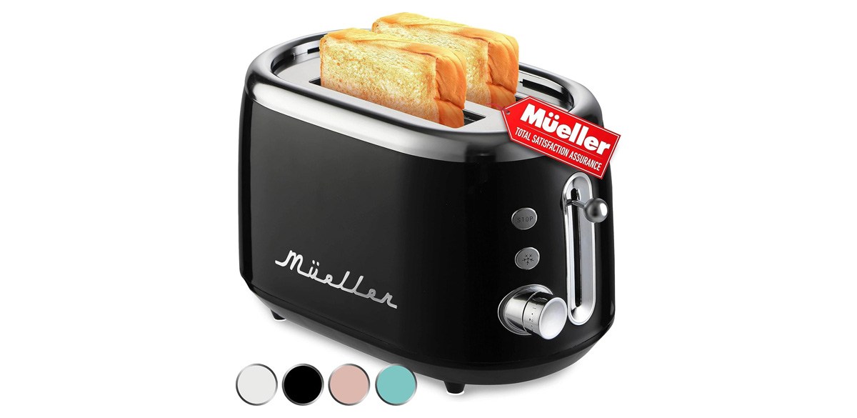 MÜELLERHOME RetroMod 2 Slice Toaster