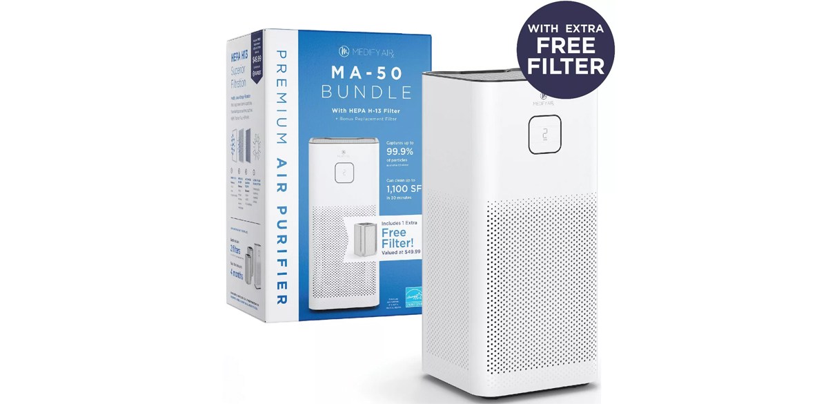 Medify Air MA-50 Value Pack White with 1 extra filter