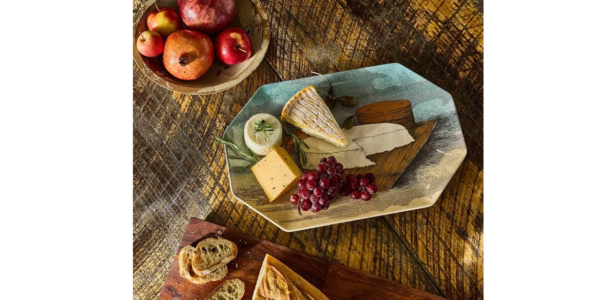 Melamine Hexagon Cheese Serving Platter - John Derian for Target