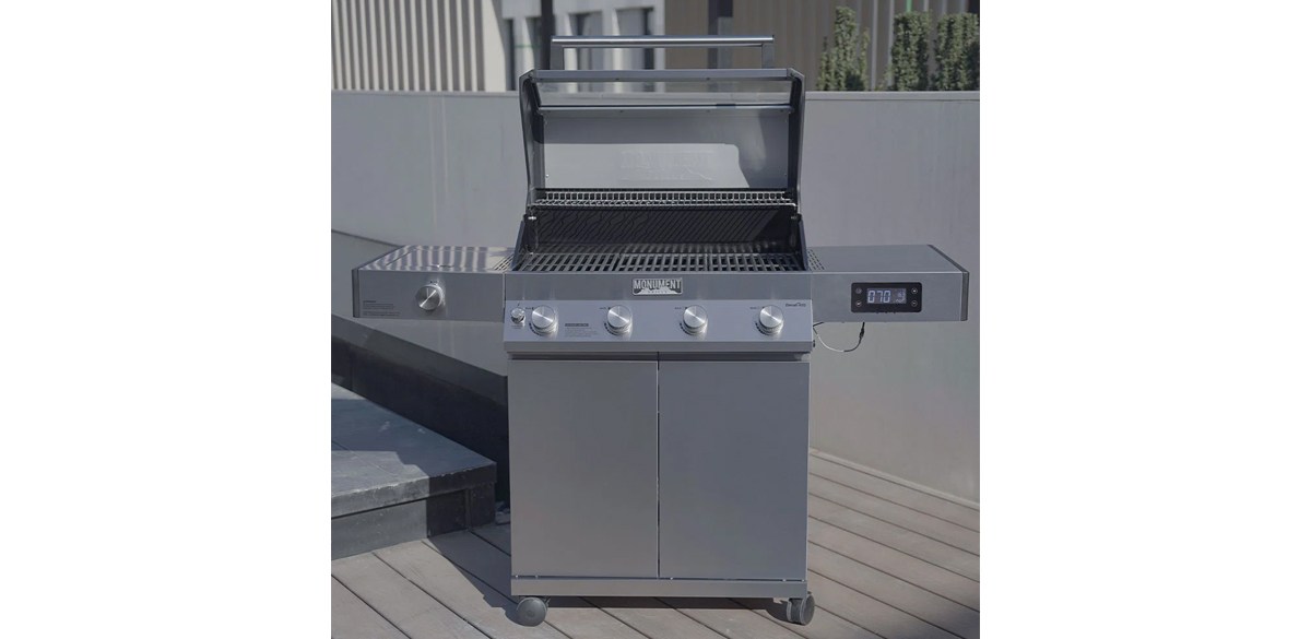 Monument Grills Smart Denali, 4 - Burner Stainless Liquid Propane