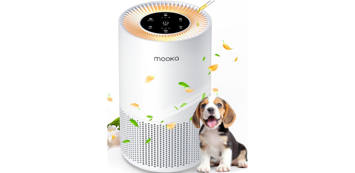 MOOKA H13 True HEPA Air Purifier for Home Large Rooms