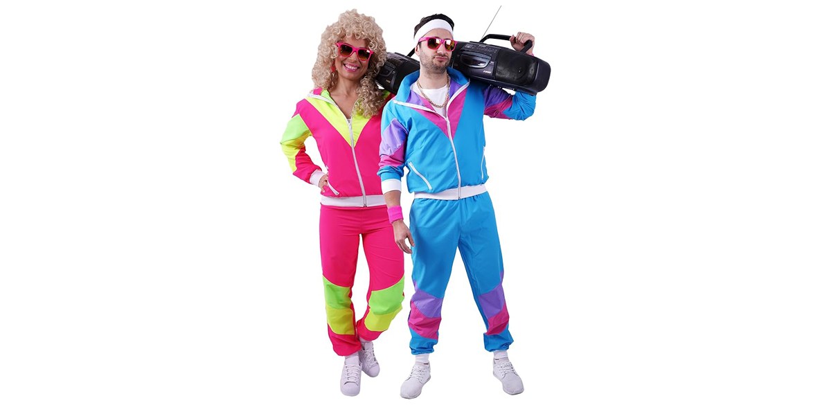 Premium 80s & 90s Tracksuit Costume Unisex