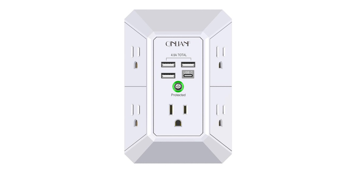 Qinlianf Wall Charger And Surge Protector