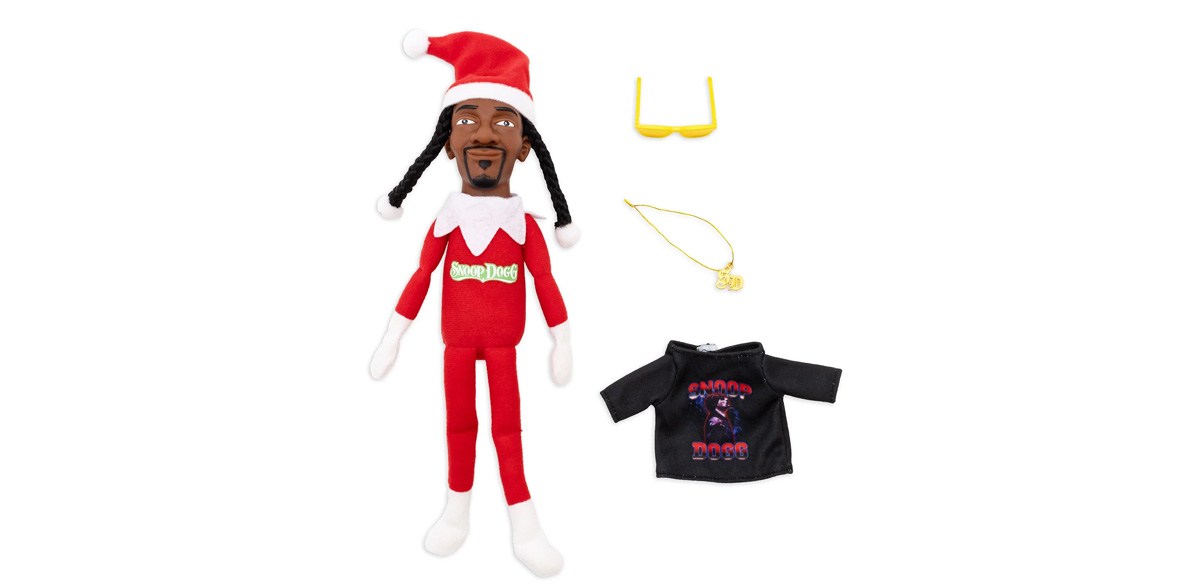 Snoop Dogg Snoop on The Stoop Christmas Red Plush Figurine