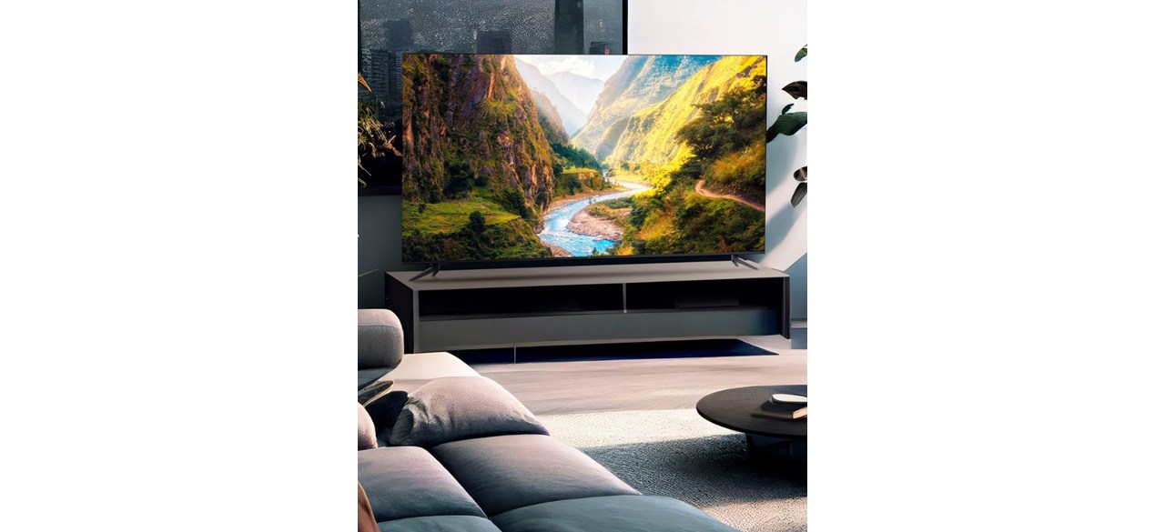 TCL - 85 inch Class Q6 Q-Class 4K QLED HDR Smart TV with Google TV in living room