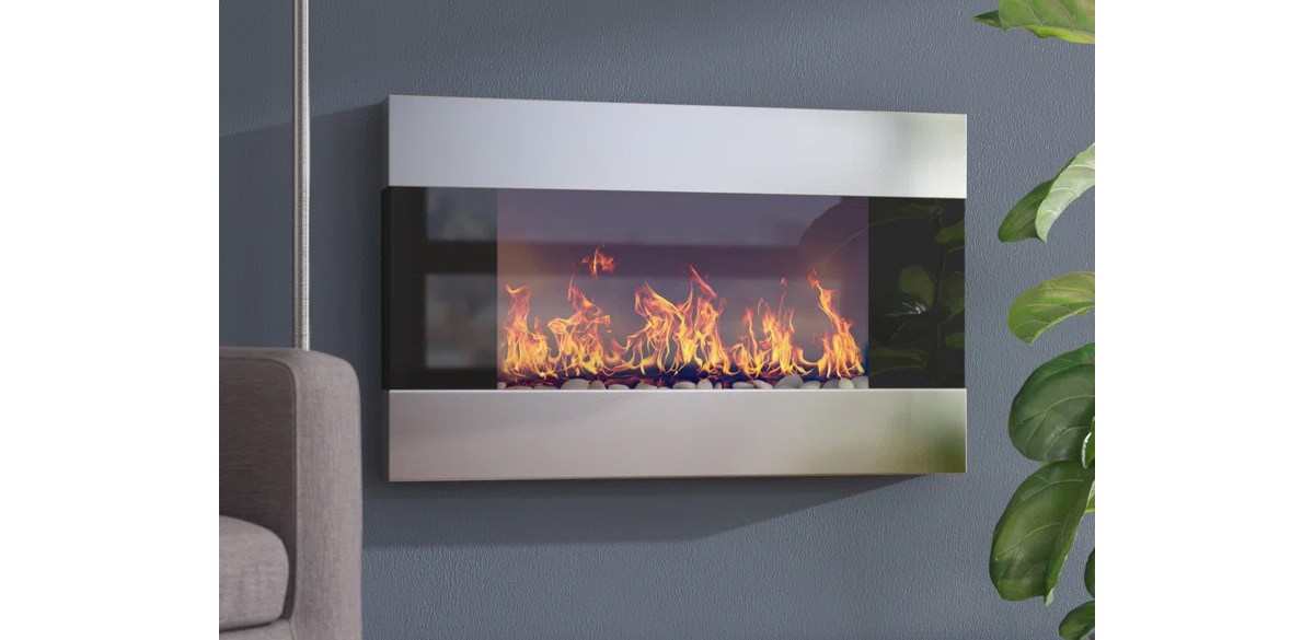 Wrought Studio Allmar Electric Fireplace