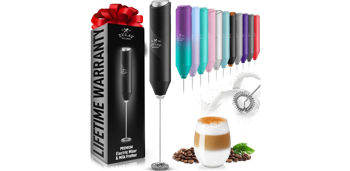 Zulay Kitchen Powerful Milk Frother Wand