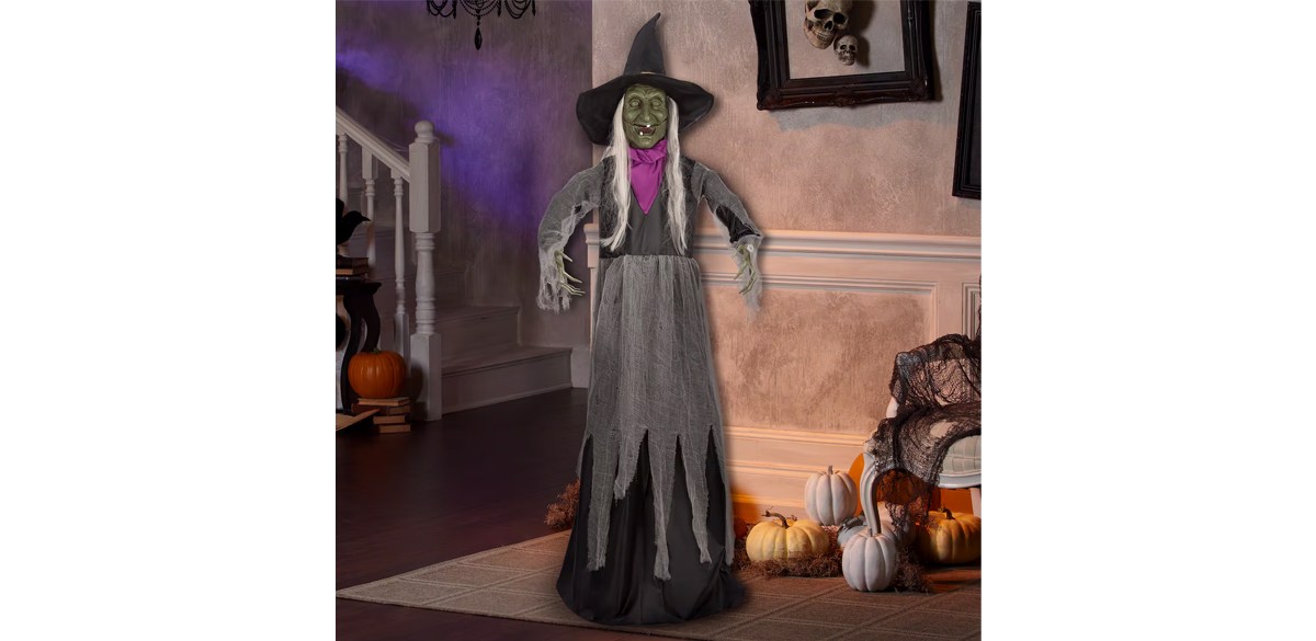 5.5ft. Animated Creepy Witch by Ashland