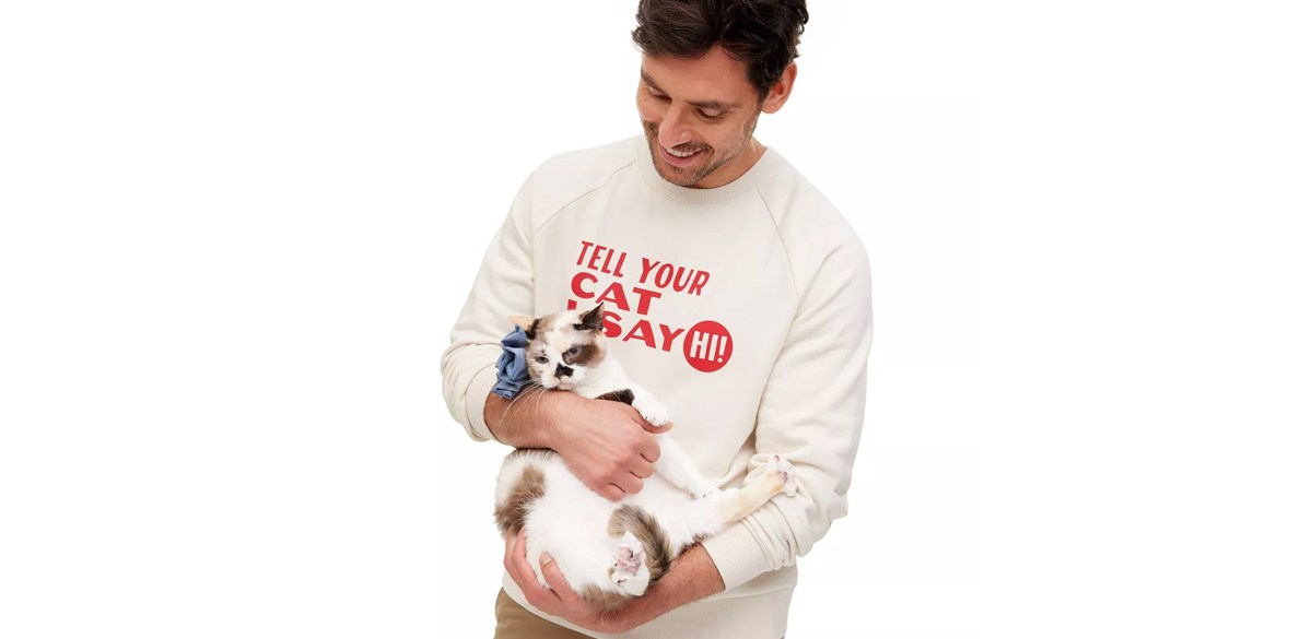 Adult Tell Your Cat I Say Hi Crewneck Sweatshirt