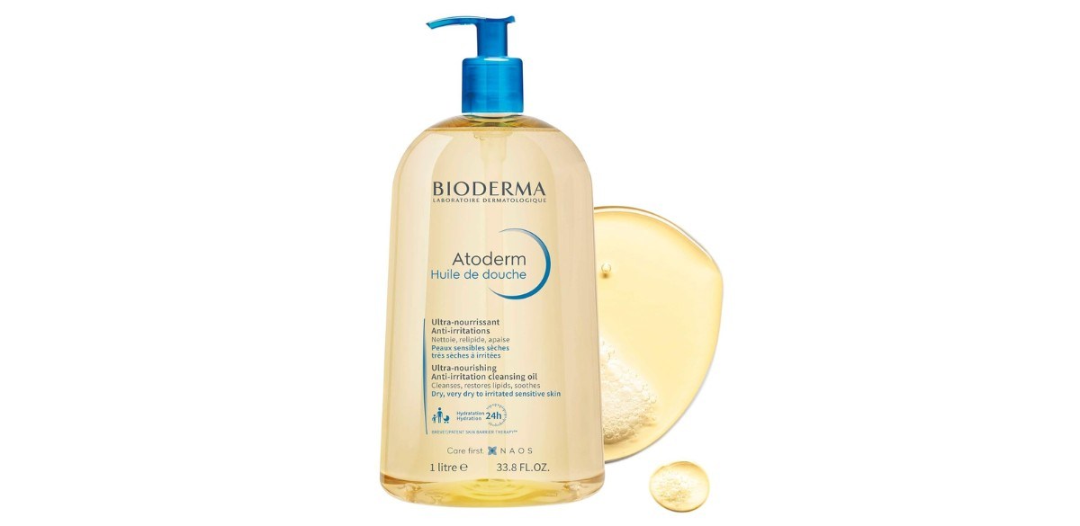 Bioderma Atoderm Shower Oil, Cleansing Oil For Face & Body