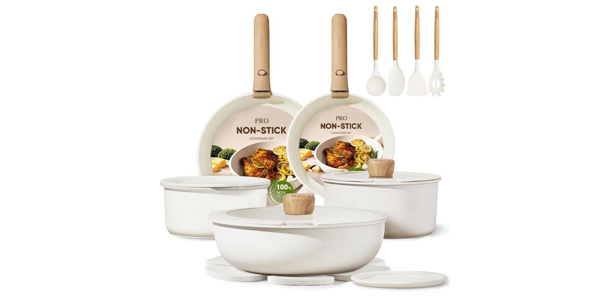 CAROTE 19-Piece Nonstick Pots and Pans Set