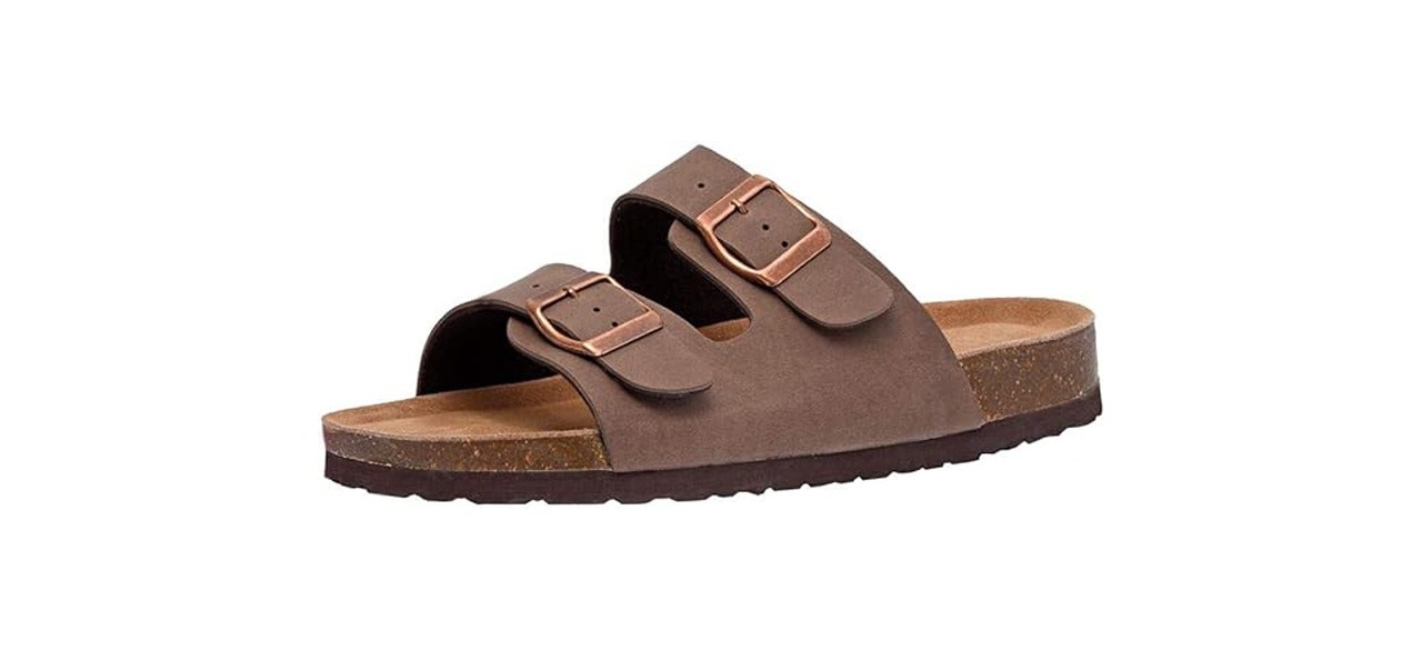 Cushionaire Women's Lane Cork Footbed Sandals