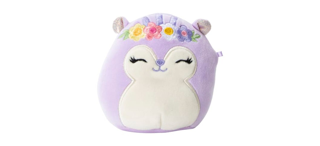 Purple and white Easter Squishmallows Sydnee on white background