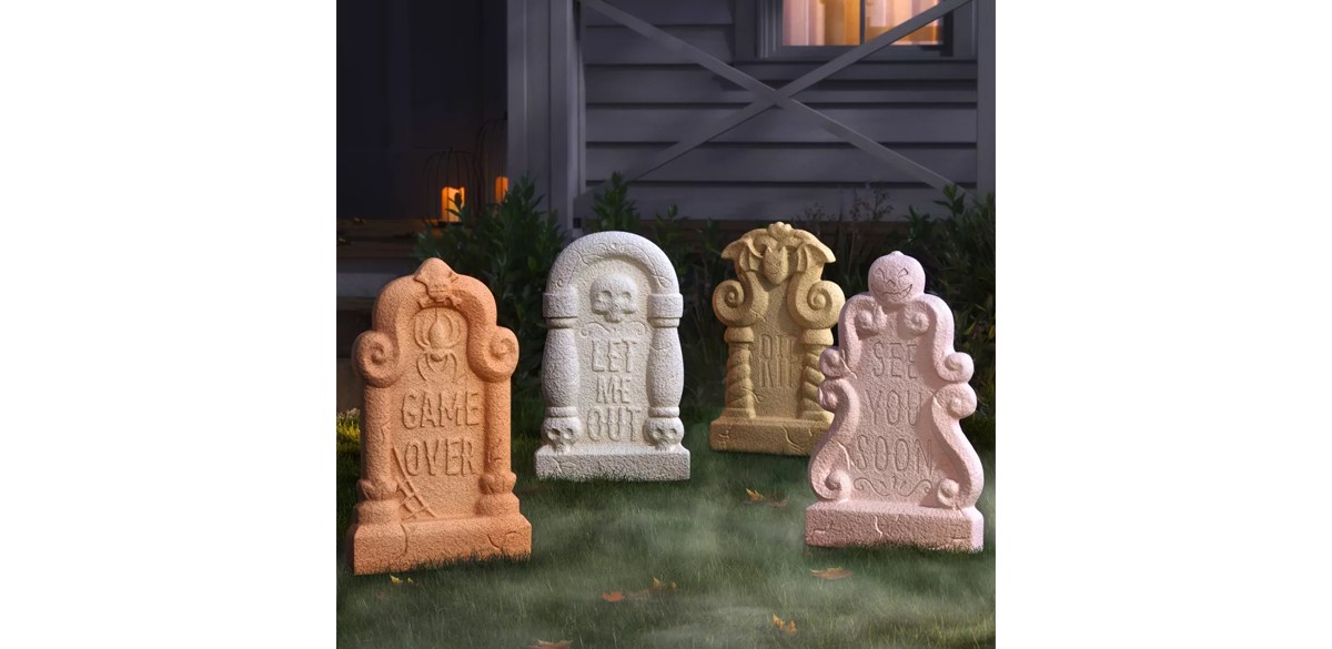 Foam Tombstones Neutrals Halloween Decorative Prop