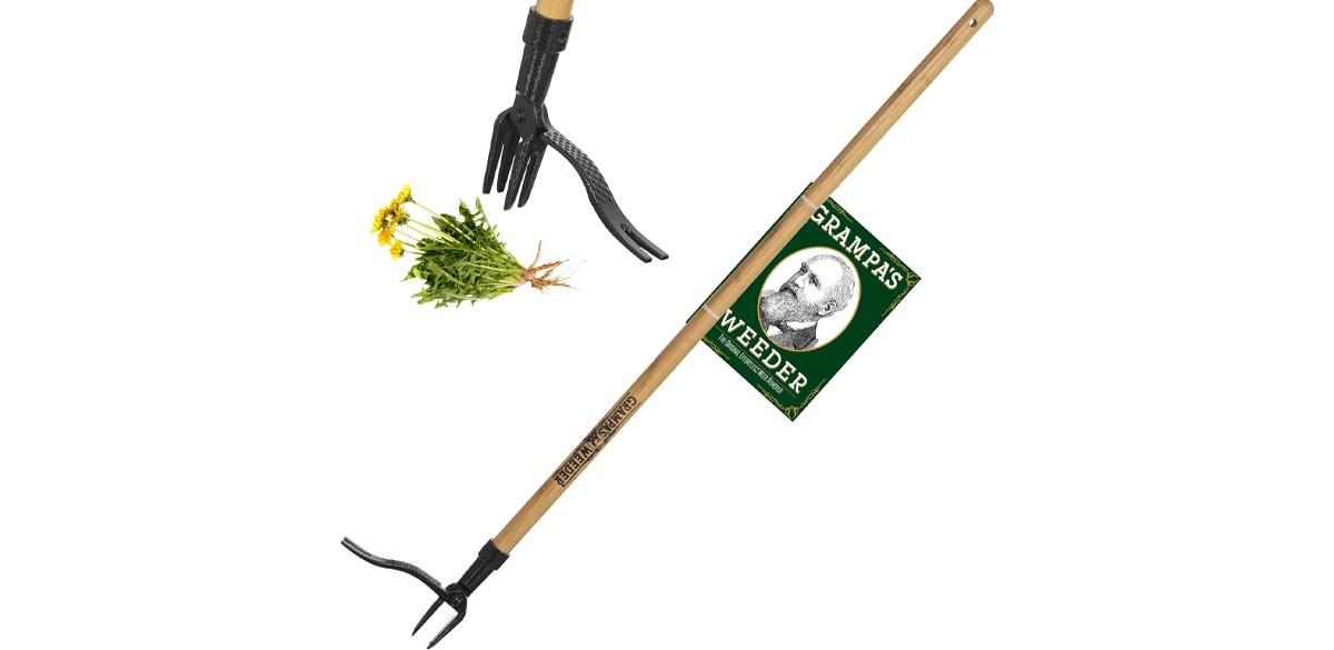 Grampa's Weeder - The Original Stand Up Weed Puller Tool with Long Handle